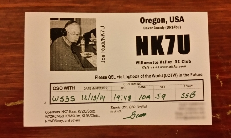 I still send paper QSLs but also use LoTW, as suggested.